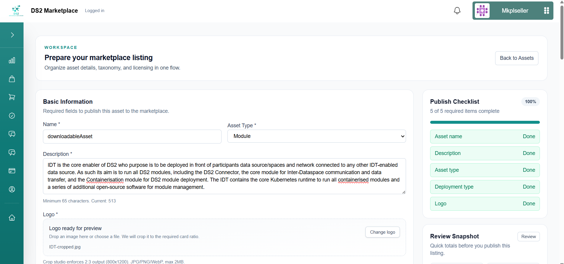 Basic Information form with name typed manually