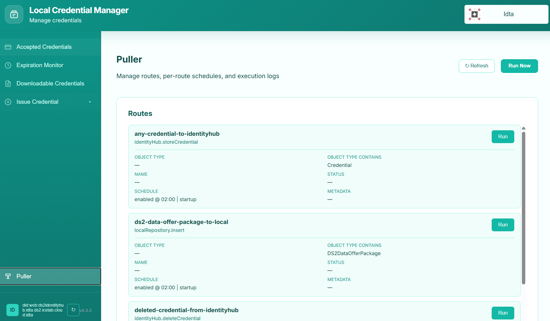 Credential Manager Credential Puller