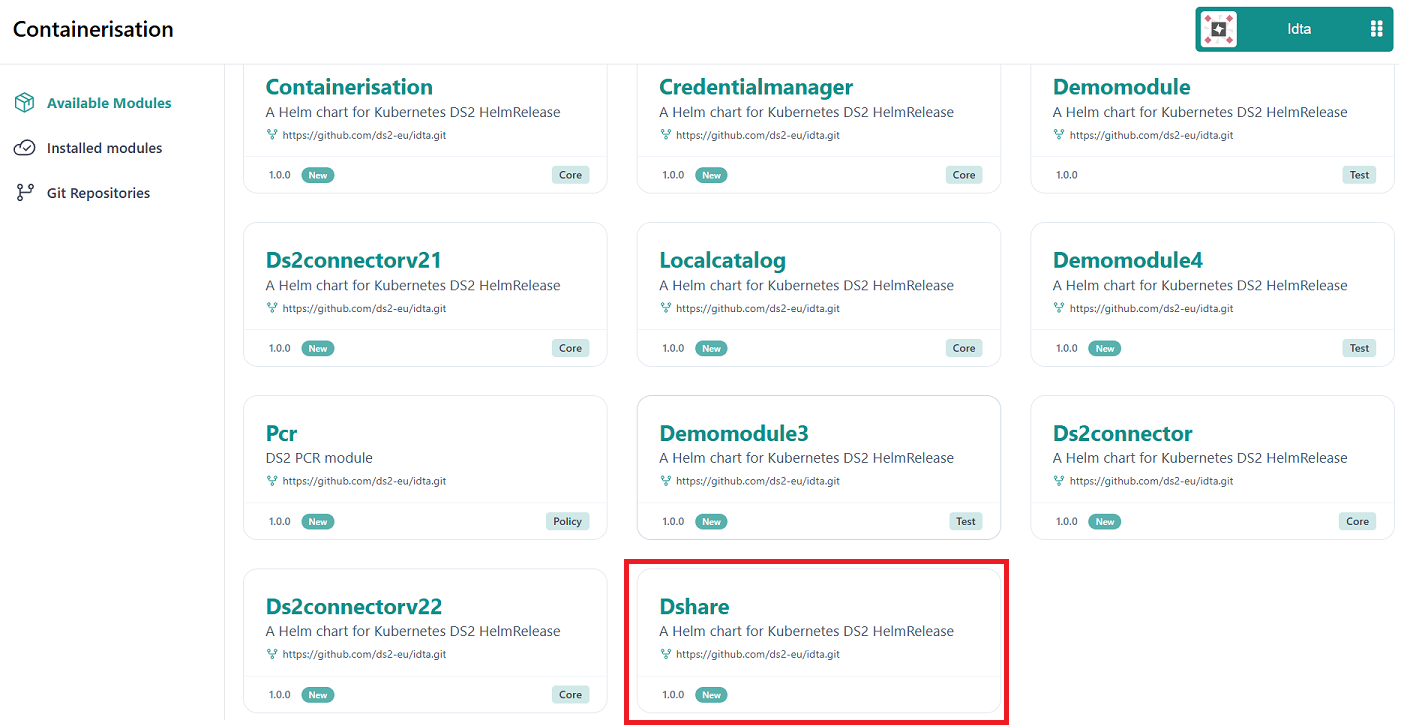 DS2 DSHARE contavailable