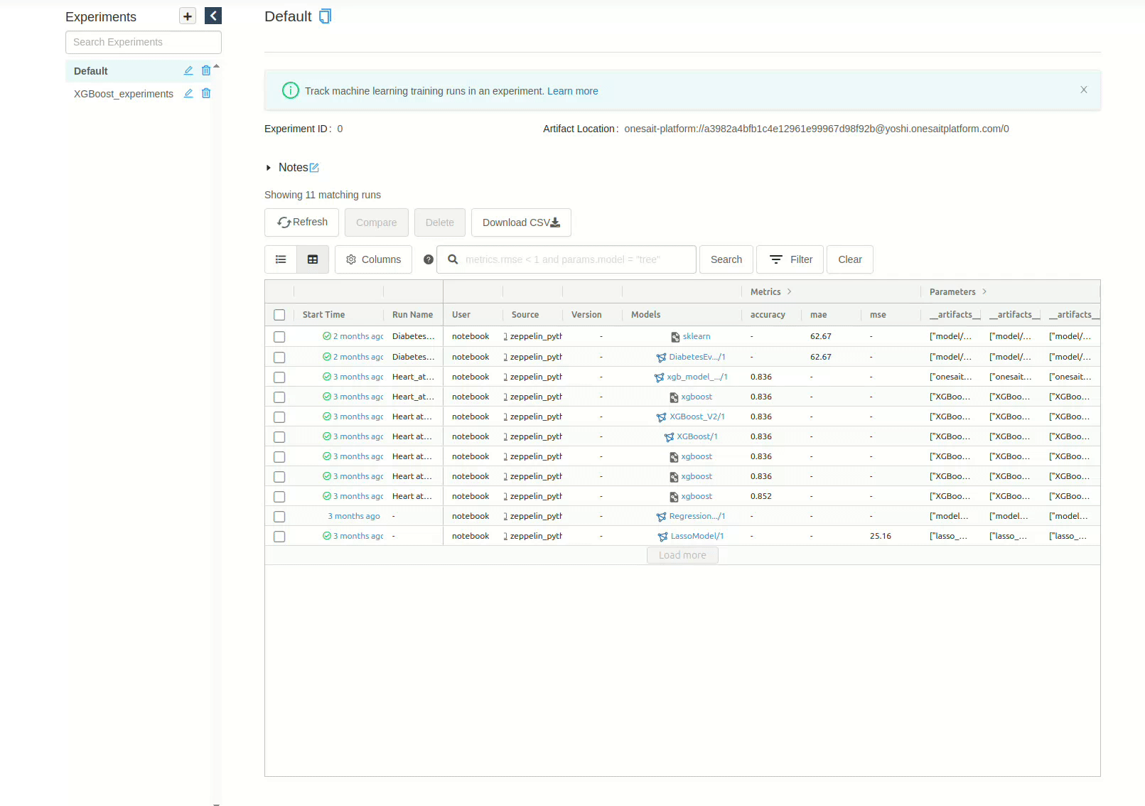 DS2 MDT MLOps Screenshots